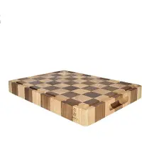 Shinrai Japan Shinrai Knives - Schaak Snijplank - Luxe Acaciahout - 40 x 30 x 4.5 cm - Duurzaam en Uniek Ontwerp - Broodsnijplank Hout - Hakblok