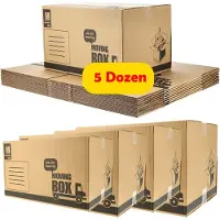 Discountershop Verhuisdozen 50L - Set van 5 - Stevige Verhuisdozen 50 x 35 x 30 cm - Verhuisdozen Kopen