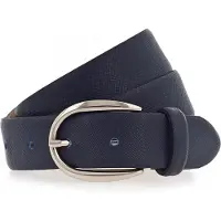 Vanzetti Leren Riem 30mm Leather Belt W110 Navy Blauw