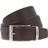 Vanzetti Leren Riem Dresscode: Business 35mm Cambered Belt W120 Dark Brown Bruine