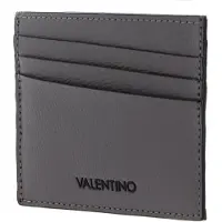 Valentino Leren Kaarthouder Chico Wallet Fango Grijs