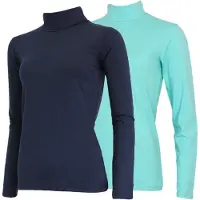 Campri 2-Pack - Skipully - Wintersportpully - Dames - Navy/Aruba blue (617) - maat XL