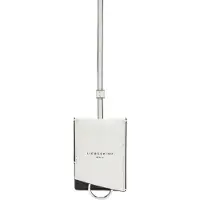 Liebeskind berlin Leren Sleutelhanger Chudy Paper Touch Crinkle Keyholder Arctic Wit