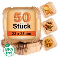 DS Produkte bakpapier voor heteluchtfriteuses (5-8 liter) - 50 stuks