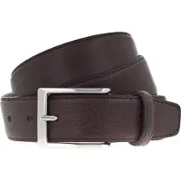 Vanzetti Leren Riem Dresscode: Business 35mm Cambered Full Leather Belt W80 Dark Brown Bruine