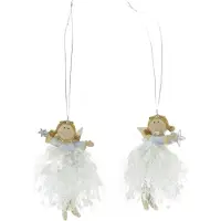 Home Society - Ornament - Engeltjes Coco - 2 Stuks