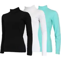 Campri 3-Pack - Skipully - Wintersportpully - Dames - Black/White/Aruba blue (558) - maat 3XL