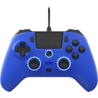 Egogear - SC10 Bedrade Controller Blauw met audio hoofdtelefoonpoort voor PS4 en PC