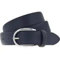 Vanzetti Leren Riem Classics 30mm Cambered Leather Belt W110 Nightblue Blauw