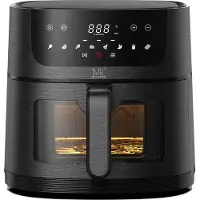 Maison & Kitchen Airfryer - Heteluchtfriteuse - PFAS-vrij - 1800W - 8L Inhoud - 80ºC tot 200ºC - Zwart