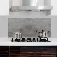 Crearreda - Achterwand Keukensticker XL – Grijs (betonlook) - 100 x 47 cm