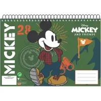 Disney Mickey Mouse - A4 - Spiraal - schetsboek - 30 pagina's - tekenblok