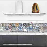 Crearreda – Keukenwand Border Rand Azulejos – Muursticker - 195 x 23,5 cm