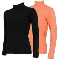 Campri 2-Pack - Skipully - Wintersportpully - Dames - Black/Salmon (437) - maat M