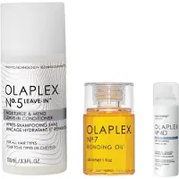 Olaplex Stap No.5 Leave-In Conditioner 100ml + N°7 Verstevigende Olie Concentraat 30ml + N°4D Ontgiftende Droogshampoo Alle Haartypes En Kleuren 50ml