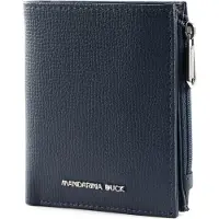 Mandarina Duck Leren Portemonnee Mellow Urban Wallet Avio Donkerblauw