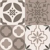 Crearreda Muurstickers Cementine 30 X 30 Cm Eva Grijs 3 Stuks