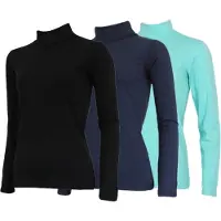 Campri 3-Pack - Skipully - Wintersportpully - Dames - Black/Navy/Aruba blue (552) - maat M