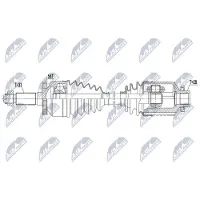 NTY NPW-KA-362 Aandrijfas