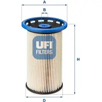 Ufi 26.026.00 Brandstoffilter