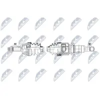 NTY NPW-FR-030 Aandrijfas
