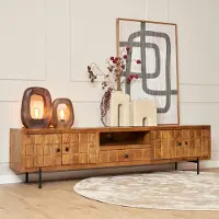 Starfurn Tv meubel Brandy | 220 cm (Naturel, 220x55x40cm)