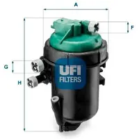 Ufi 55.173.00 Brandstoffilter