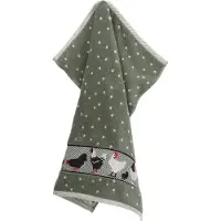 Bunzlau Castle Keukendoek Chickens Dark Green KitchenTowelChickensDarkGreen - 60 x 53 cm
