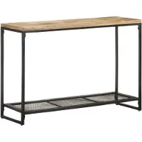 vidaXL Wandtafel 110x35x75 cm massief mangohout