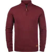 Blend Trui 'Robin' bruin / zilvergrijs / bordeaux