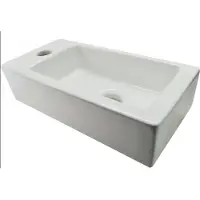 Boss & Wessing Bws mini fontein keramisch blong links 36x18x9 cm wit