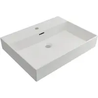 Plieger Wastafel Kansas Mat Wit 1 Kraangat 60x45x12 cm
