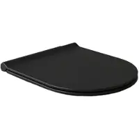 Salenzi Toiletzitting form slim mat zwart