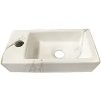 Wiesbaden Fontein mini-rhea links 360x180x90 keramiek carrara