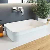 Mondiaz ARVO Waskom solid surface 55cm kleur Clay / Talc