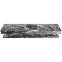 Mondiaz ALAN-DLUX 200cm planchet Lava. Vrijhangende wastafel CLOUD midden 1 kraangat, kleur Lava.