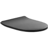 Sanindusa Closet zitting sanibold 43.6x37 cm met clipoff en soft close mat zwart