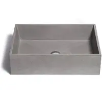 Urbi et Orbi Opzet Wastafel Immissio Beton 60x40x17 cm Antraciet