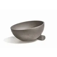 Urbi et Orbi Opzet Wastafel Obliquo Beton 35x19 cm Donker Grijs