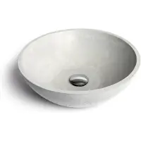 Urbi et Orbi Opzet wastafel circum beton 40x15 cm medium grijs