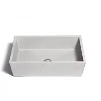 Urbi et Orbi Opzet Wastafel Concis Beton 60x40x16 cm Donker Grijs