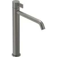 Ivy Aia Pact Eenhendel wastafelmengkraan opbouw model L, coldstart Geborsteld metal black PVD