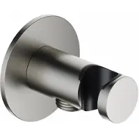 Hotbath Ace AC515 wandhouder met uitlaat geborsteld nikkel