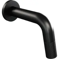 Brauer Black Carving inbouw fonteinkraan inkortbaar mat zwart