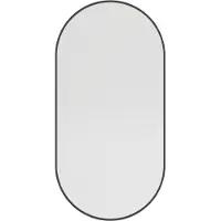 Haceka Spiegel deco ovaal 80x40 cmmat zwart