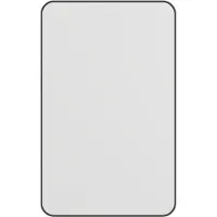 Haceka Spiegel deco rechthoek afgeronde hoeken 80x50 cm mat zwart