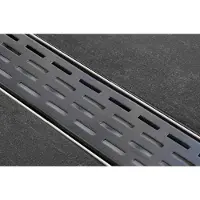 Easy drain Rooster tbv douchegoot fixt-1 black 100 cm
