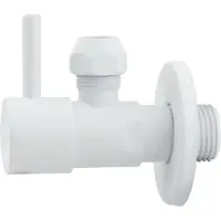 Best design Hoekstopkraan White-Solara 1/2"x 3/8" 10mm Knel Mat Wit