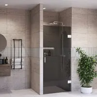 Boss & Wessing Douchedeur bws portos profielloos rvs look 200 cm rookglas 8 mm nano coating