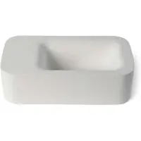 Luca Fontein sanitair lea 42x22x12 cm solid surface zonder kraangat mat wit